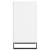 Servante, 2 buc., alb, 40x35x70 cm, lemn prelucrat GartenMobel Dekor