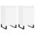 Servante, 2 buc., alb, 40x35x70 cm, lemn prelucrat GartenMobel Dekor