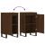 Servante, 2 buc., stejar maro, 40x35x70 cm, lemn prelucrat GartenMobel Dekor