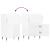 Servante, 2 buc., alb, 40x35x70 cm, lemn prelucrat GartenMobel Dekor