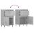 Servante, 2 buc., gri beton, 40x35x70 cm, lemn prelucrat GartenMobel Dekor