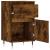Servante, 2 buc., stejar fumuriu, 40x35x70 cm, lemn prelucrat GartenMobel Dekor