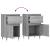 Servante, 2 buc., gri sonoma, 40x35x70 cm, lemn prelucrat GartenMobel Dekor
