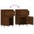 Servante, 2 buc., stejar maro, 40x35x70 cm, lemn prelucrat GartenMobel Dekor