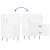 Servante, 2 buc., alb, 40x35x70 cm, lemn prelucrat GartenMobel Dekor
