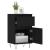 Servante, 2 buc., negru, 40x35x70 cm, lemn prelucrat GartenMobel Dekor