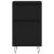 Servante, 2 buc., negru, 40x35x70 cm, lemn prelucrat GartenMobel Dekor