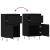 Servante, 2 buc., negru, 40x35x70 cm, lemn prelucrat GartenMobel Dekor