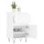 Servante, 2 buc., alb extralucios, 40x35x70 cm, lemn prelucrat GartenMobel Dekor