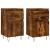 Servante, 2 buc., stejar fumuriu, 40x35x70 cm, lemn prelucrat GartenMobel Dekor