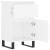 Servante, 2 buc., alb, 40x35x70 cm, lemn prelucrat GartenMobel Dekor