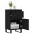 Servante, 2 buc., negru, 40x35x70 cm, lemn prelucrat GartenMobel Dekor