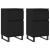 Servante, 2 buc., negru, 40x35x70 cm, lemn prelucrat GartenMobel Dekor