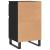 Servante, 2 buc., negru, 40x35x70 cm, lemn prelucrat GartenMobel Dekor