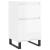 Servante, 2 buc., alb extralucios, 40x35x70 cm, lemn prelucrat GartenMobel Dekor