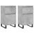 Servante, 2 buc., gri beton, 40x35x70 cm, lemn prelucrat GartenMobel Dekor