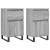 Servante, 2 buc., gri sonoma, 40x35x70 cm, lemn prelucrat GartenMobel Dekor
