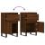 Servante, 2 buc., stejar maro, 40x35x70 cm, lemn prelucrat GartenMobel Dekor