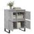 Servantă, gri beton, 60x35x70 cm, lemn prelucrat GartenMobel Dekor