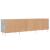 Comodă TV, gri beton, 150x30x44,5 cm, lemn prelucrat GartenMobel Dekor