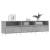 Comodă TV, gri beton, 150x30x44,5 cm, lemn prelucrat GartenMobel Dekor