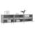 Comodă TV, gri beton, 150x30x44,5 cm, lemn prelucrat GartenMobel Dekor