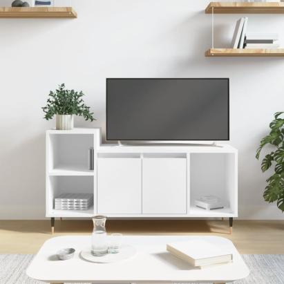 Comodă TV, alb, 100x35x55 cm, lemn prelucrat GartenMobel Dekor