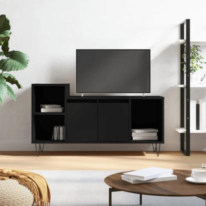 Comodă TV, negru, 100x35x55 cm, lemn prelucrat GartenMobel Dekor