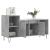 Comodă TV, gri beton, 100x35x55 cm, lemn prelucrat GartenMobel Dekor