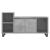 Comodă TV, gri beton, 100x35x55 cm, lemn prelucrat GartenMobel Dekor
