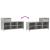 Pantofar, gri beton, 102x36x60 cm, lemn prelucrat GartenMobel Dekor