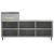 Pantofar, gri beton, 102x36x60 cm, lemn prelucrat GartenMobel Dekor