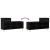Pantofar, negru, 102x36x60 cm, lemn compozit GartenMobel Dekor