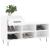 Pantofar, alb extralucios, 102x36x60 cm, lemn compozit GartenMobel Dekor