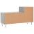Pantofar, gri beton, 102x36x60 cm, lemn prelucrat GartenMobel Dekor