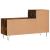 Pantofar, stejar fumuriu, 102x36x60 cm, lemn prelucrat GartenMobel Dekor