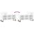 Pantofar, alb extralucios, 102x36x60 cm, lemn compozit GartenMobel Dekor