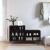 Pantofar, negru, 102x36x60 cm, lemn compozit GartenMobel Dekor