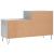 Pantofar, gri beton, 102x36x60 cm, lemn prelucrat GartenMobel Dekor