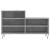 Pantofar, gri beton, 102x36x60 cm, lemn prelucrat GartenMobel Dekor