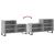 Pantofar, gri beton, 102x36x60 cm, lemn prelucrat GartenMobel Dekor