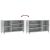 Pantofar, gri beton, 102x36x60 cm, lemn prelucrat GartenMobel Dekor