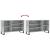 Pantofar, gri beton, 102x36x60 cm, lemn prelucrat GartenMobel Dekor