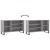 Pantofar, gri sonoma, 102x36x60 cm, lemn prelucrat GartenMobel Dekor