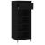 Pantofar, negru, 40x36x105 cm, lemn compozit GartenMobel Dekor