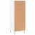 Pantofar, alb extralucios, 40x36x105 cm, lemn compozit GartenMobel Dekor