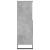 Dulap înalt, gri beton, 60x36x110 cm, lemn compozit GartenMobel Dekor