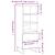 Dulap înalt, gri beton, 40x36x110 cm, lemn compozit GartenMobel Dekor