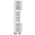 Dulap de baie, alb, 30x30x190 cm, lemn prelucrat GartenMobel Dekor