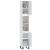 Dulap de baie, alb, 30x30x190 cm, lemn prelucrat GartenMobel Dekor